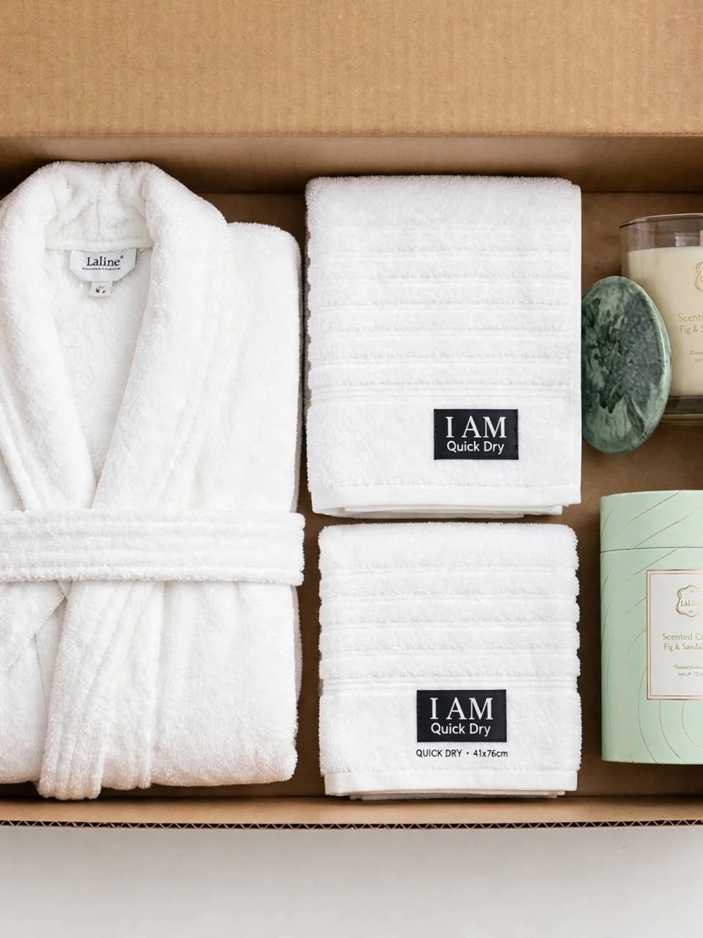 White Hand Towel - Soft Absorbent Home Accent